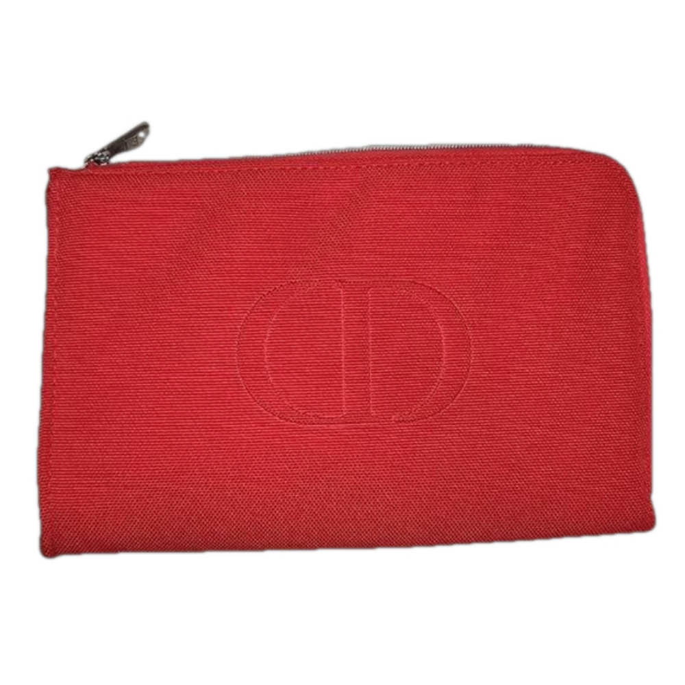 Dior Red Beaute Zippered Pouch NWOT